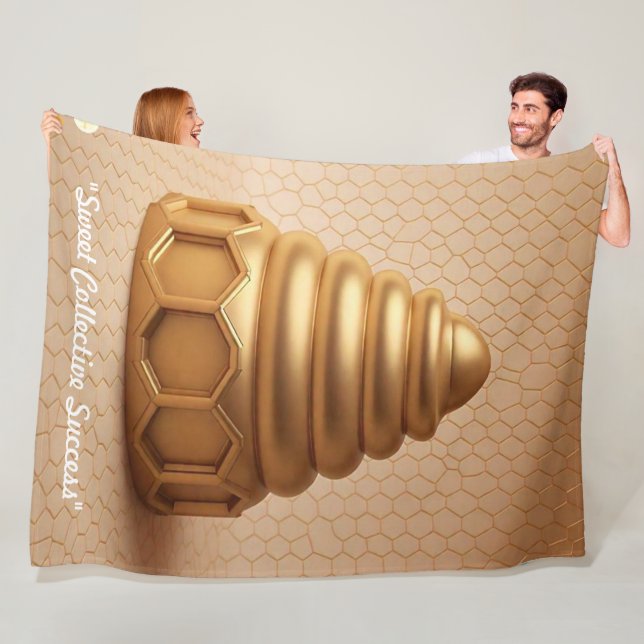 Couverture Polaire "Golden Light Designs" (En situation)