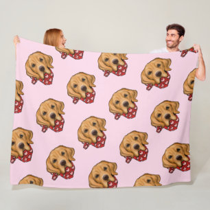 Couverture Polaire Golden Retriever