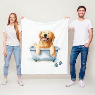 Couverture Polaire Golden Retriever Chien