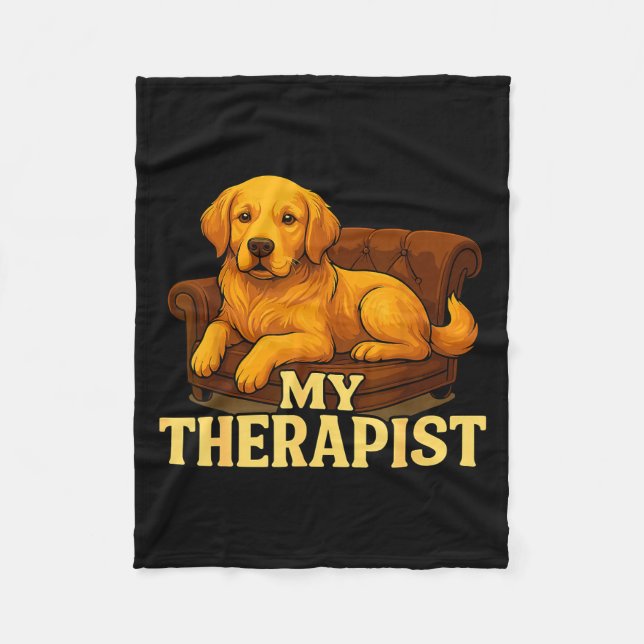 Couverture Polaire Golden Retriever Dog Clothes For Humans My Therast (Devant)