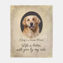 Golden Retriever personnalisé à mes côtés Fleece B