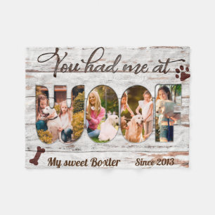 Couverture Polaire Golden Retriever Vous M'Avez Eu À Woof Gift pour C