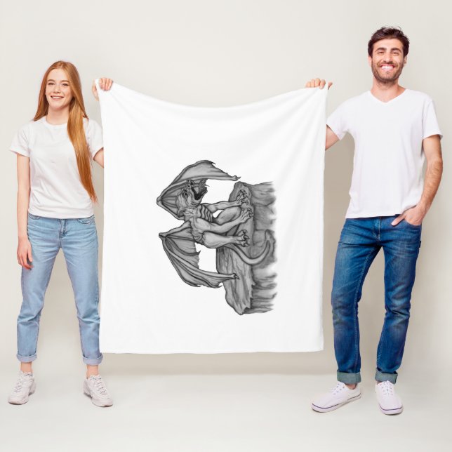 Couverture Polaire Golem Gargoyle (En situation)