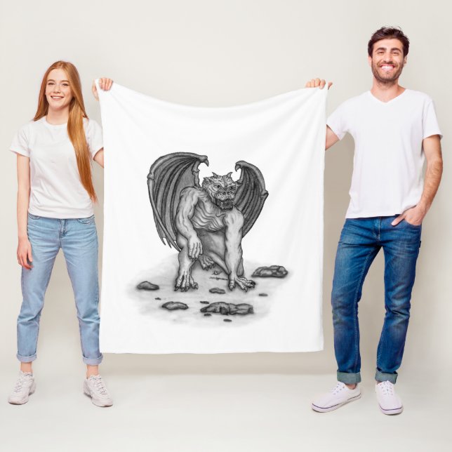 Couverture Polaire Golem Gargoyle (En situation)