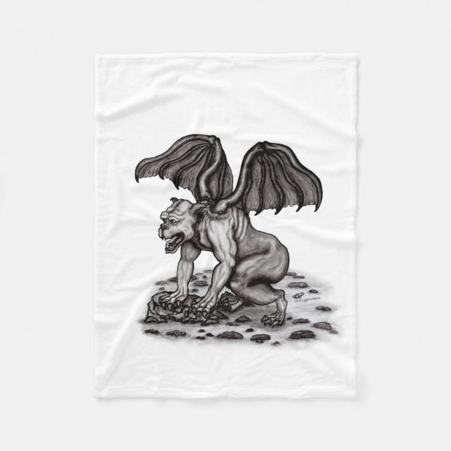 Couverture Polaire Golem Gargoyle (Devant)