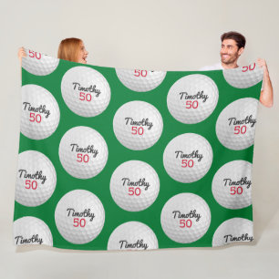 Couverture Polaire Golf Ball Anniversaire - 50e ou autre année