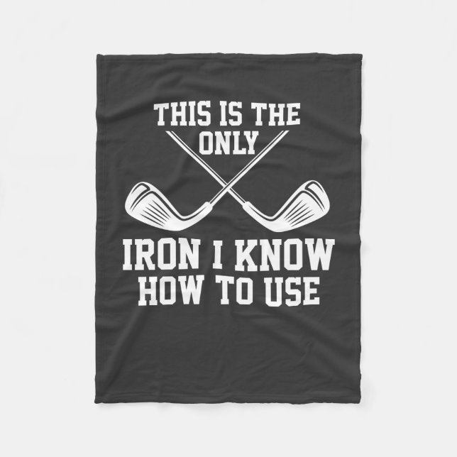 Couverture Polaire Golf - c'est le seul fer (Devant)