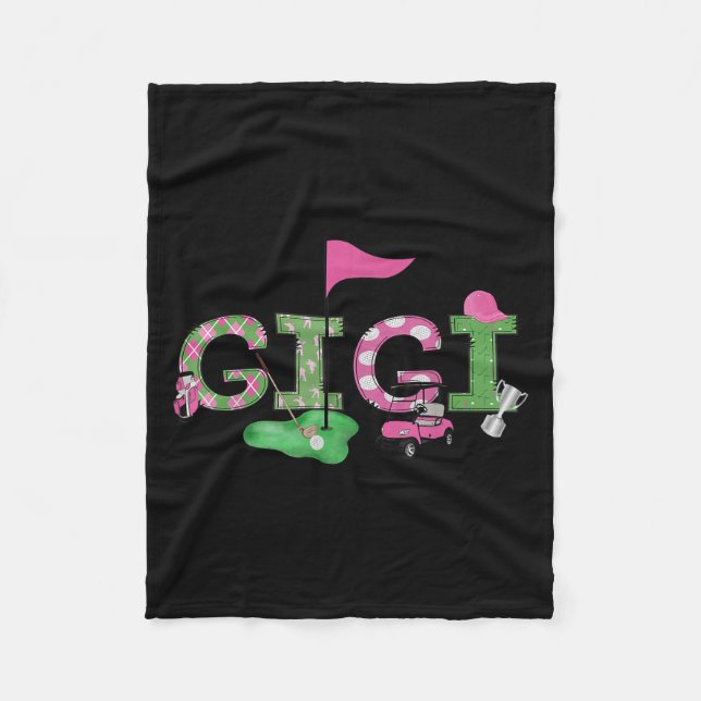 Couverture Polaire Golf Gigi Nk Hole In One Golf 1st Birthday Girl  (Devant)