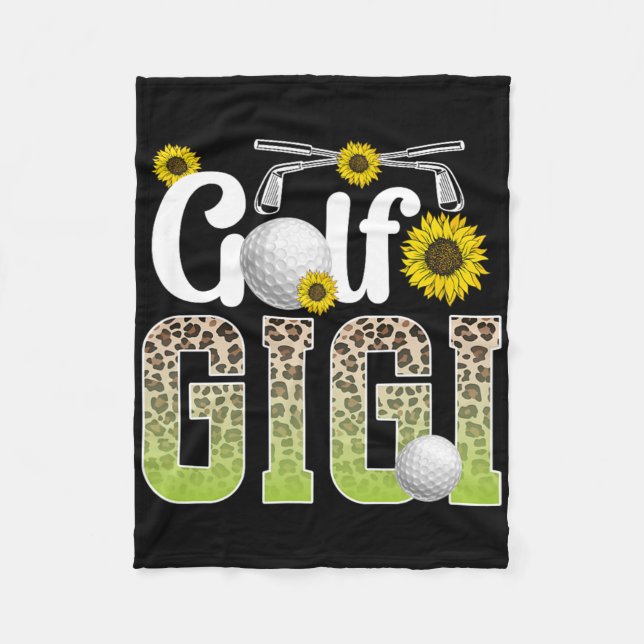 Couverture Polaire Golf Gigi Of A Golf Player Gigi Leopard Golfer Gig (Devant)