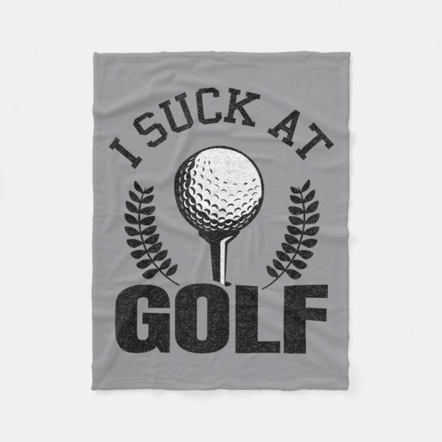 Couverture Polaire Golf naze Golf drôle Golfeurs Sarcasme Golf (Devant)