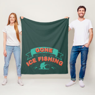 Couverture Polaire Gone Ice Fishing Hobbyist Hobbyist de l'hiver nouv