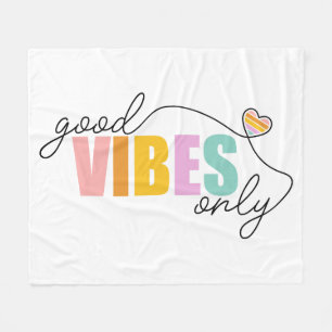 Couverture Polaire Good Vibes seulement Rainbow Heart