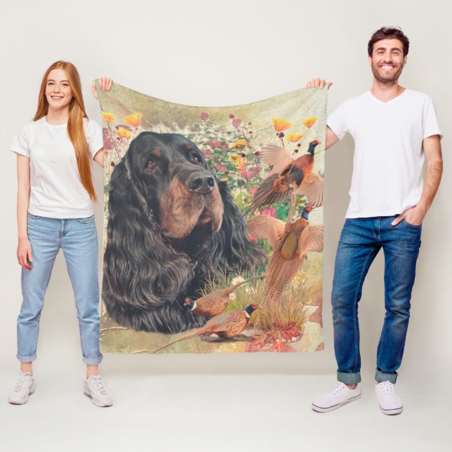 Couverture Polaire Gordon Setter Tapestry Café Mug Jeu Oreiller Bev (En situation)