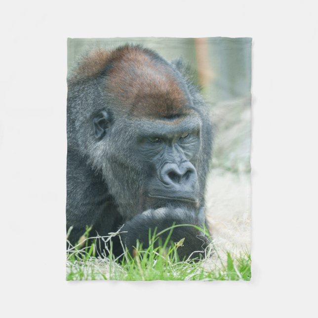 Couverture Polaire Gorilla dans la pensée (Devant)