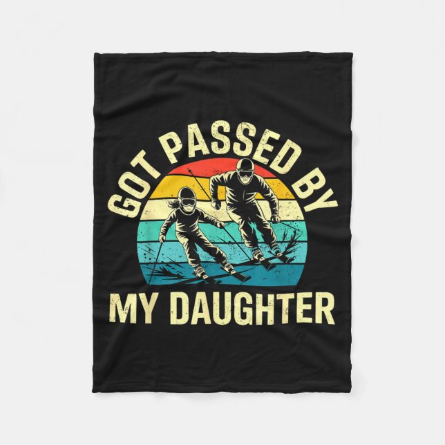 Couverture Polaire Got Ped By My Daughter Funny Ski Skiing Winter Mou (Devant)