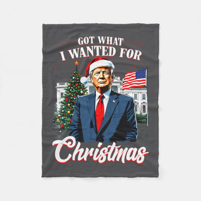 Couverture Polaire Got What I Wanted For Christmas Trump 2025 Long Sl (Devant)
