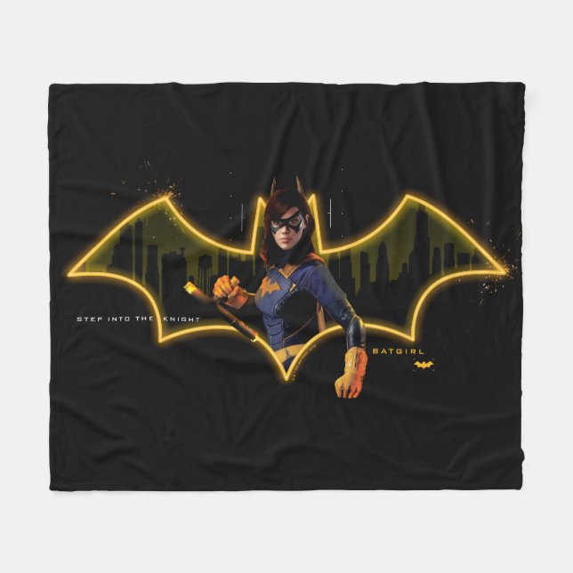 Couverture Polaire Gotham Knights Batgirl en logo (Devant (Horizontal))