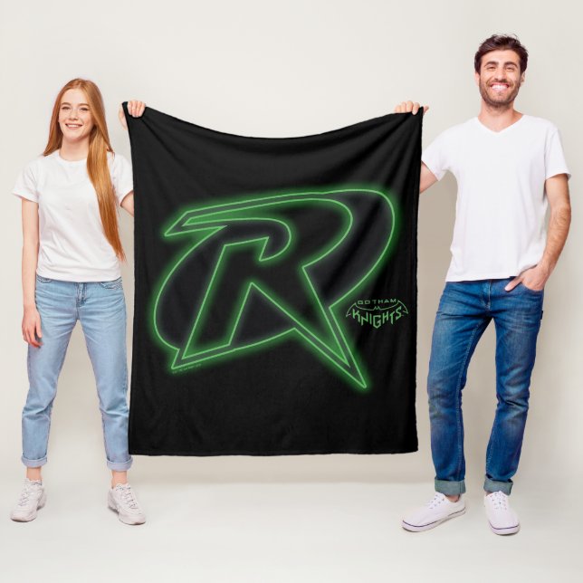 Couverture Polaire Gotham Knights Robin Logo (En situation)