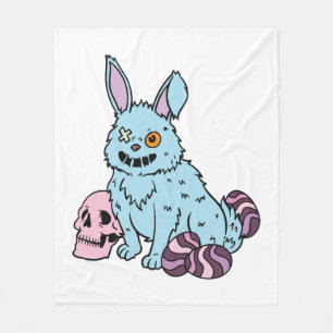 Couverture Polaire Gothique Lapin Gothique Bunny Gothique Emo de Pâqu