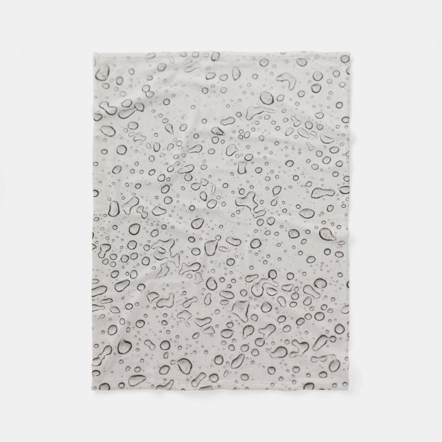 Couverture Polaire gouttelettes d'eau (Devant)