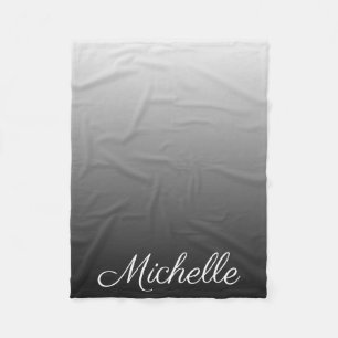 Couverture Polaire gradient personnel ombre blâmes of grey