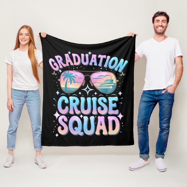Couverture Polaire Graduation Cruise Squad Cruising Ship Retro (En situation)