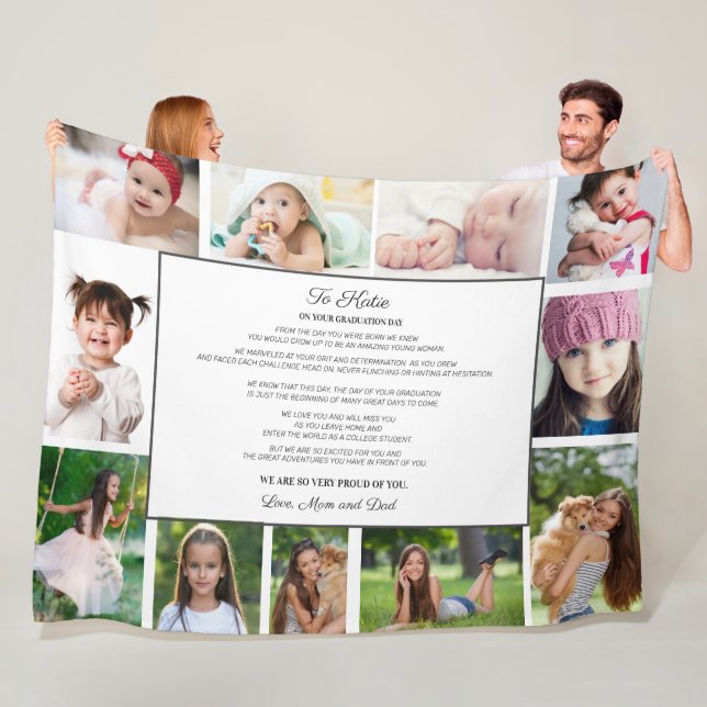 Couverture Polaire Graduation Day 11 Photo À La Fille (En situation)