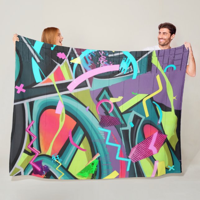 Couverture Polaire Graffiti urbain01 (En situation)