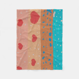 Couverture Polaire Graines d'amour Blanche polaire