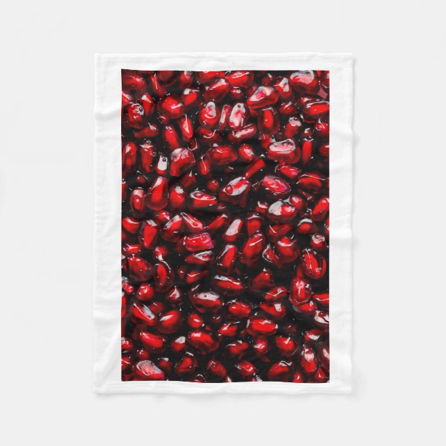 Couverture Polaire Graines de Grenade Fraîches ADOM Plaid (Devant)
