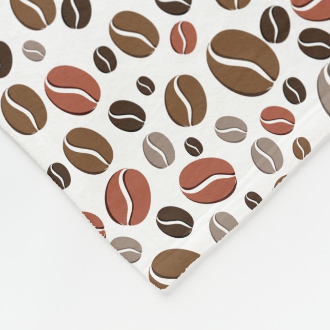 Couverture Polaire Grains de café (Coin)