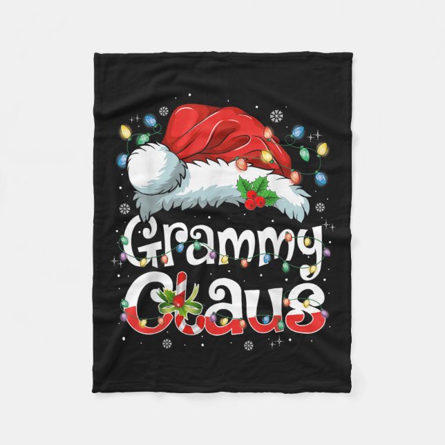 Couverture Polaire Grammy Claus Xmas Santa Matching Family Christmas  (Devant)
