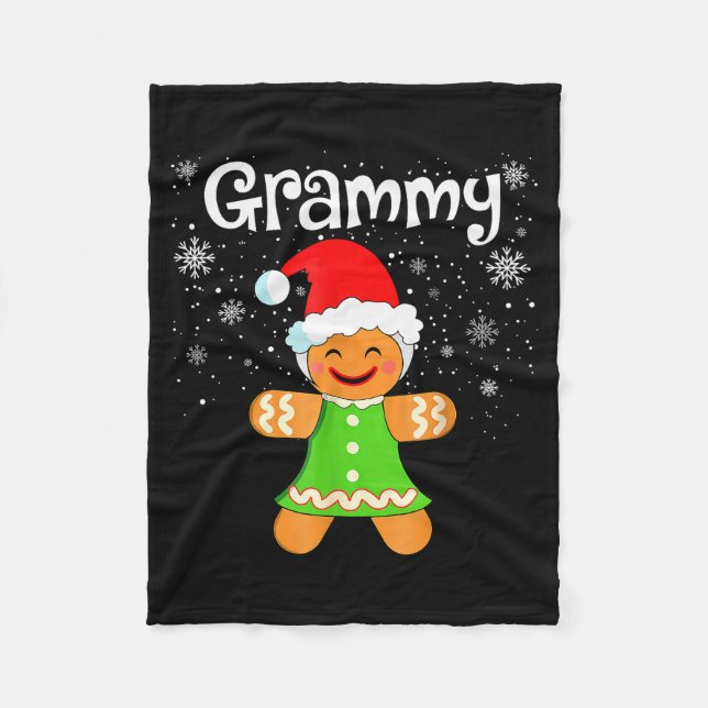 Couverture Polaire Grammy Gingerbread Family Matching Christmas Women (Devant)
