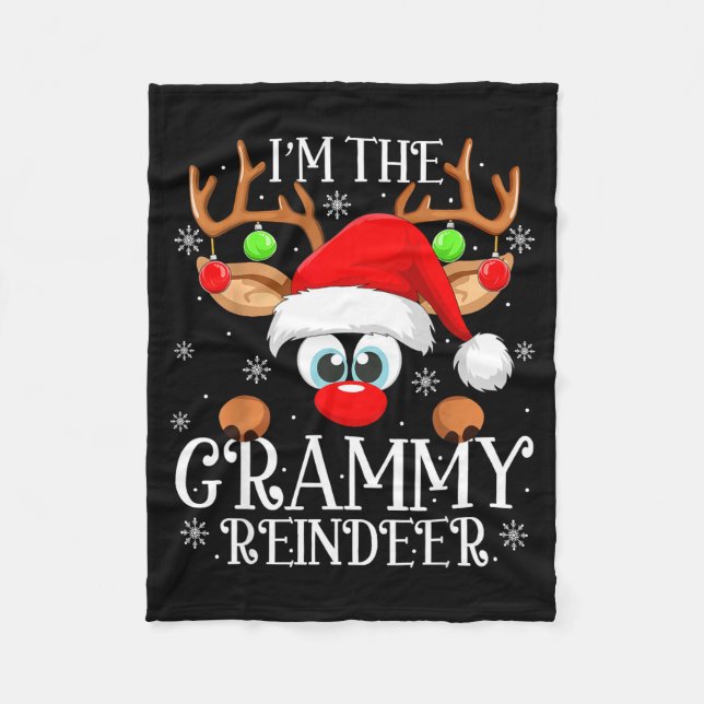 Couverture Polaire Grammy Reindeer Christmas Family Matching Group Fu (Devant)