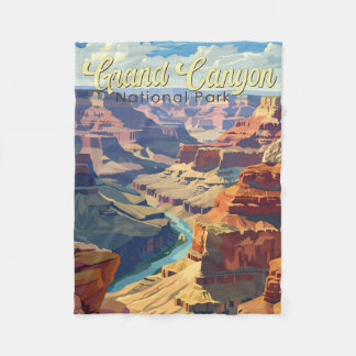 Couverture Polaire Grand Canyon National Park Illustration Travel Art