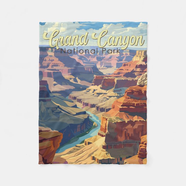 Couverture Polaire Grand Canyon National Park Illustration Travel Art (Devant)