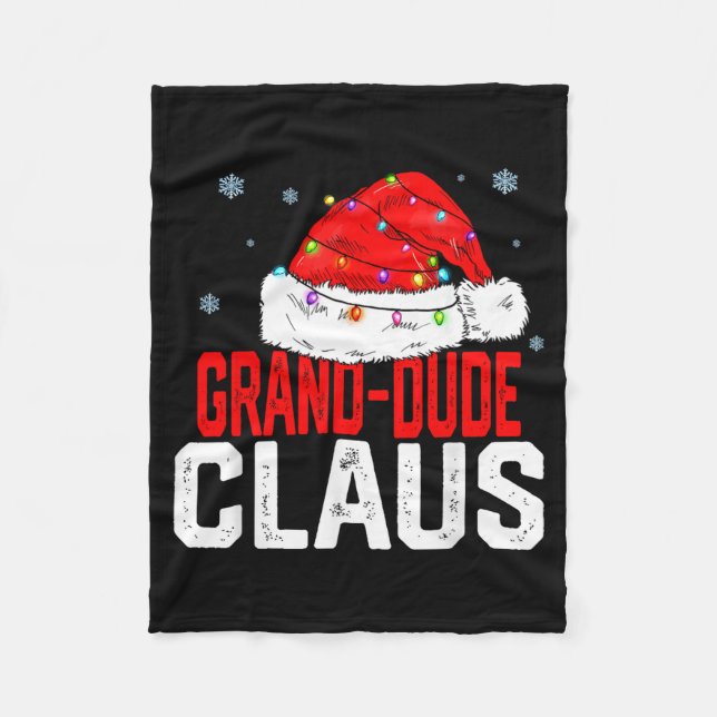 Couverture Polaire Grand Dude Claus Funny Family Matching Grandpa Chr (Devant)