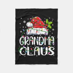 Couverture Polaire Grand-mère Claus Noël Père Noël Matching Famille N