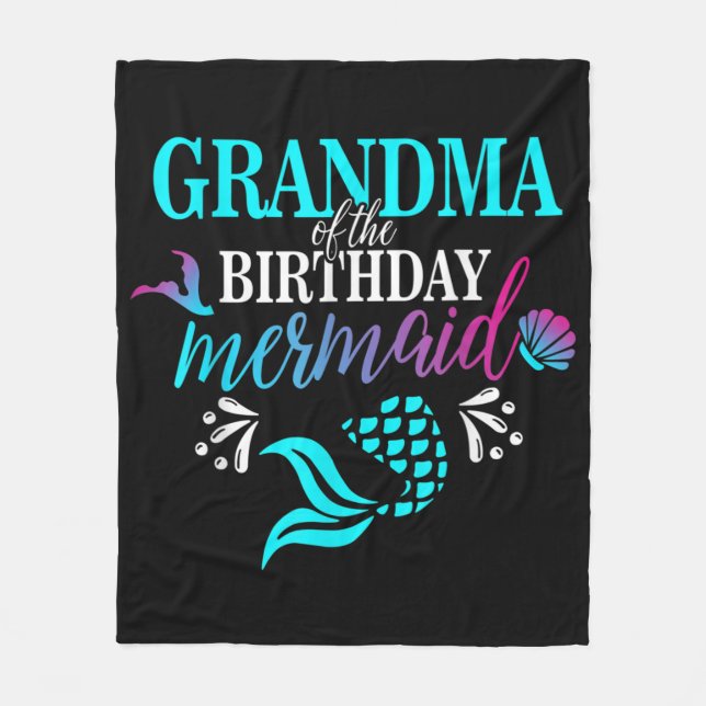Couverture Polaire Grand-mère de The Birthday Mermaid (Devant)