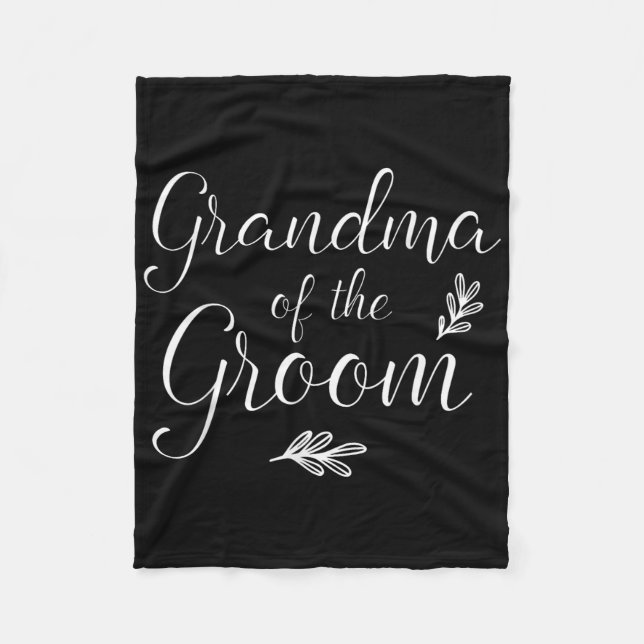 Couverture Polaire Grand-Mère Du Wedding shower Groom (Devant)