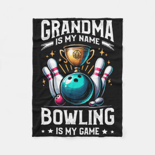 Couverture Polaire Grand-mère est mon nom Bowling est mon jeu Quilleu
