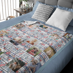 Couverture Polaire Grand-mère, on t'aime Floral Quilt 14 Photo