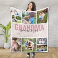 Grand-mère Petits-enfants Accroché Collage photo r