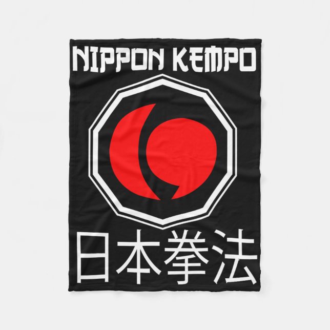 Couverture Polaire Grand Nippon Kempo Design Japon Shorinji Karate (Devant)