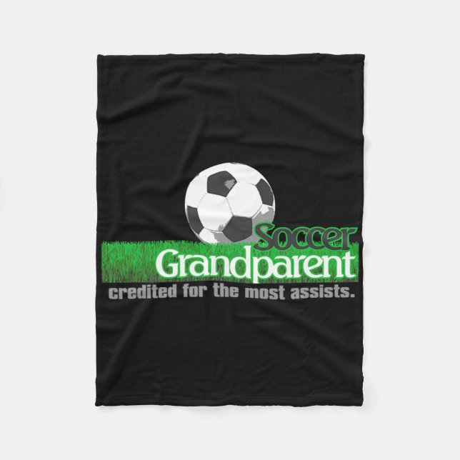 Couverture Polaire Grand-parent de foot-ball crédité pour le plus de  (Devant)