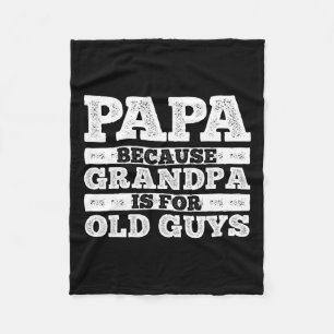 Couverture Polaire Grand-Père cool Papi Art Pour Hommes Grand-Père Pa