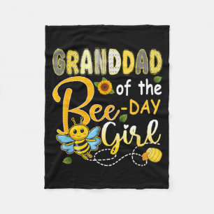 Couverture Polaire Grand-père de la fille de la fête d'anniversaire d
