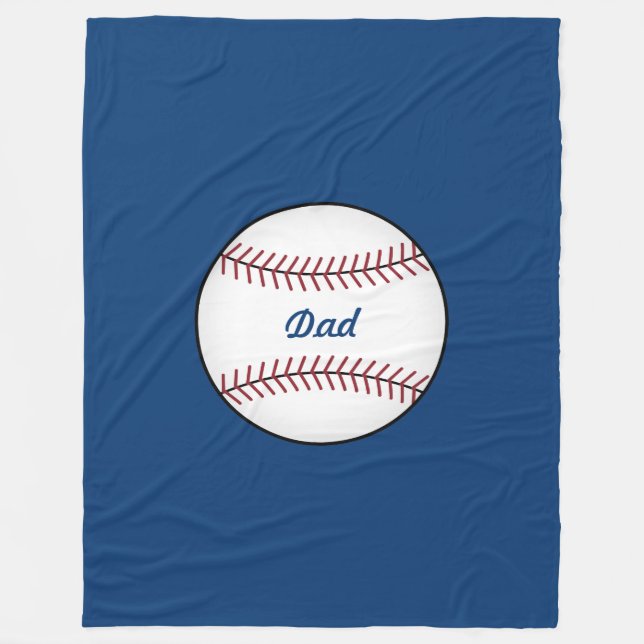 Couverture Polaire Grand plaid de lancer de baseball (Devant)
