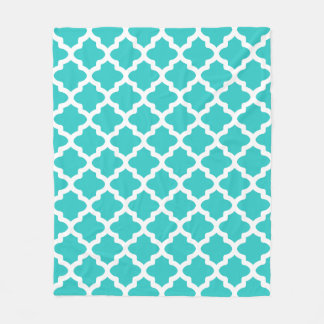 Couverture Polaire Grand plaid de molleton turquoise