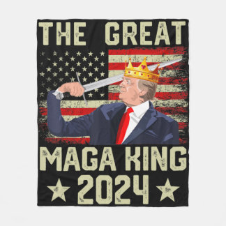 Couverture Polaire Grand Roi Trump Biden politique Ultra Mega P